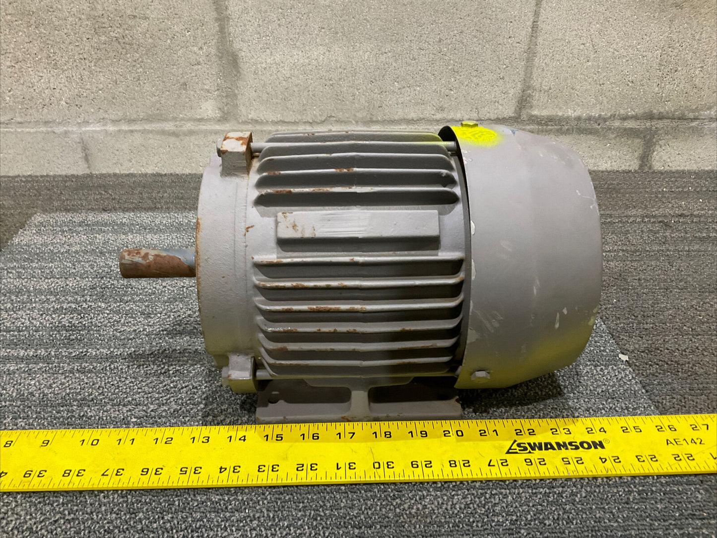 TOSHIBA 2HP B0024FLF2AM IK 60HZ 260/460VOLT 1730RPM 6.0/3.0 AMP 3 PH MOTOR 222