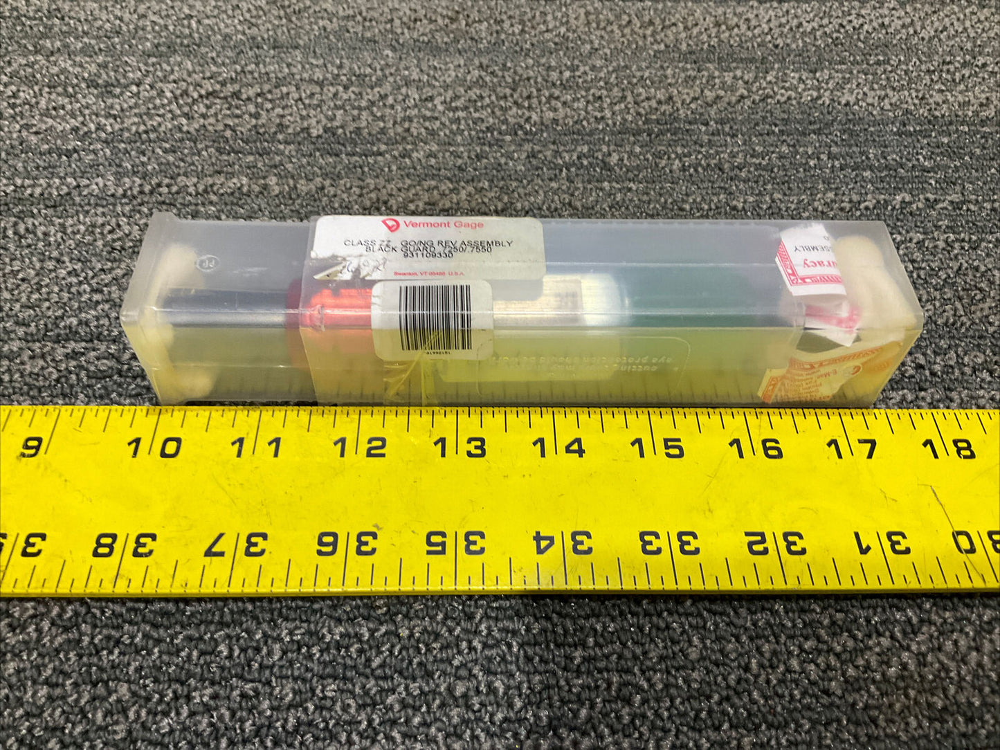 VERMONT GAGE 931109330 BLACK GUARD .7250/.7550 CLASS ZZ GO/NG REV ASSEMBLY 333