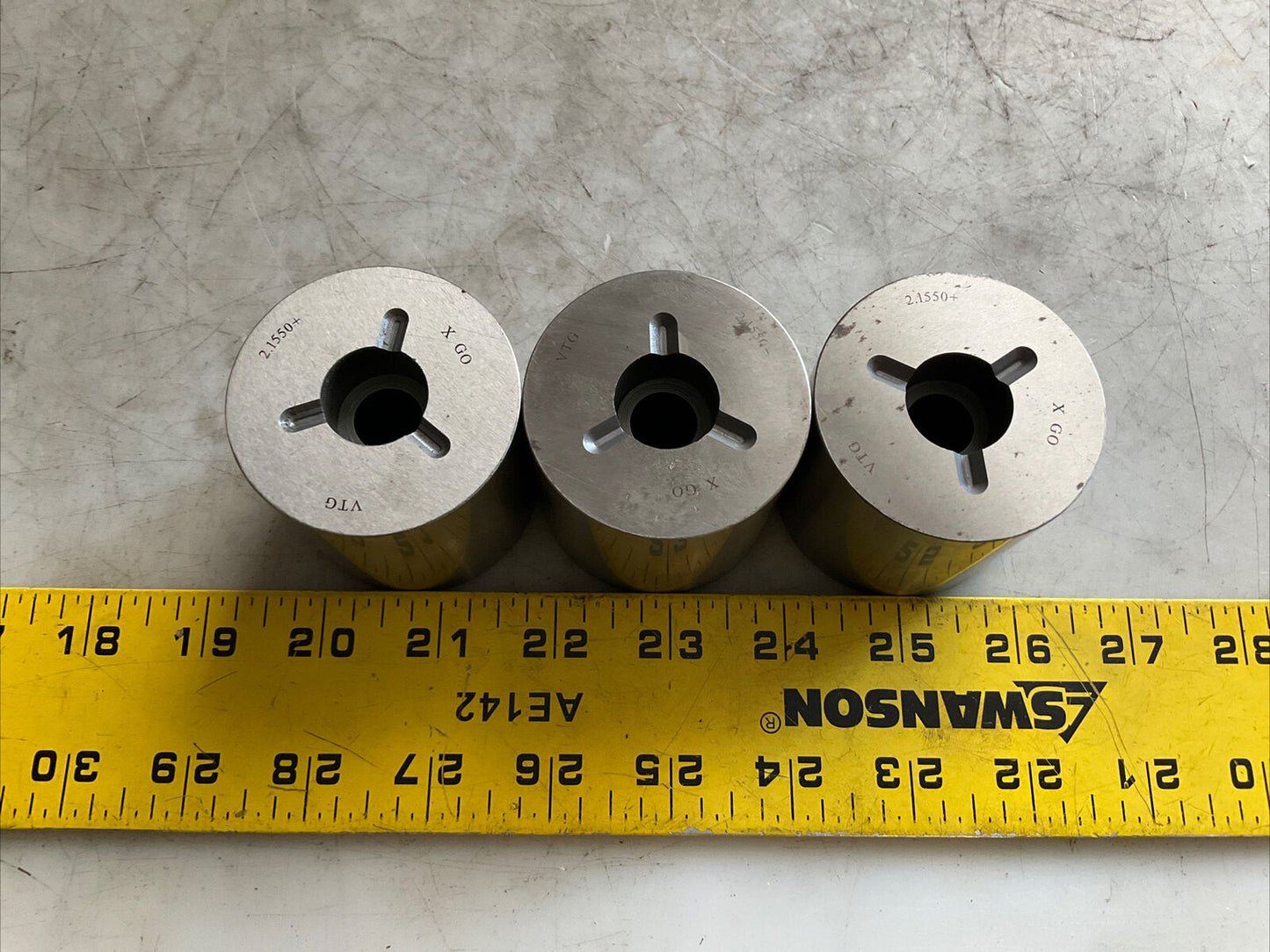 VERMONT GAGE X GO 2.1550+ VTG GAGE 333 LOT OF 3