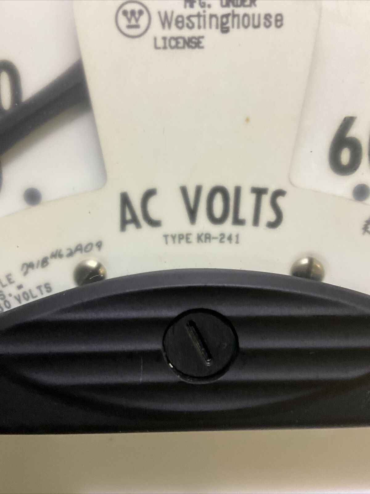 WESTINGHOUSE KR241 291B462A09 VOLTMETER 0-600V 60HZ 678
