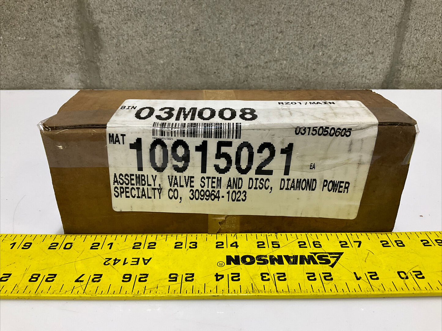 DIAMOND POWER 309964-1023 VALVE STEM & DISC ASSEMBLY 678