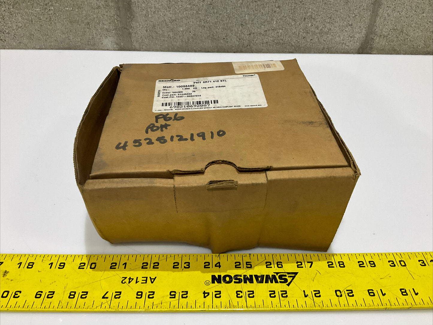 REXNORD PKIT SR71 412 STL 318484 COUPLING REPAIR KIT SERIES 71