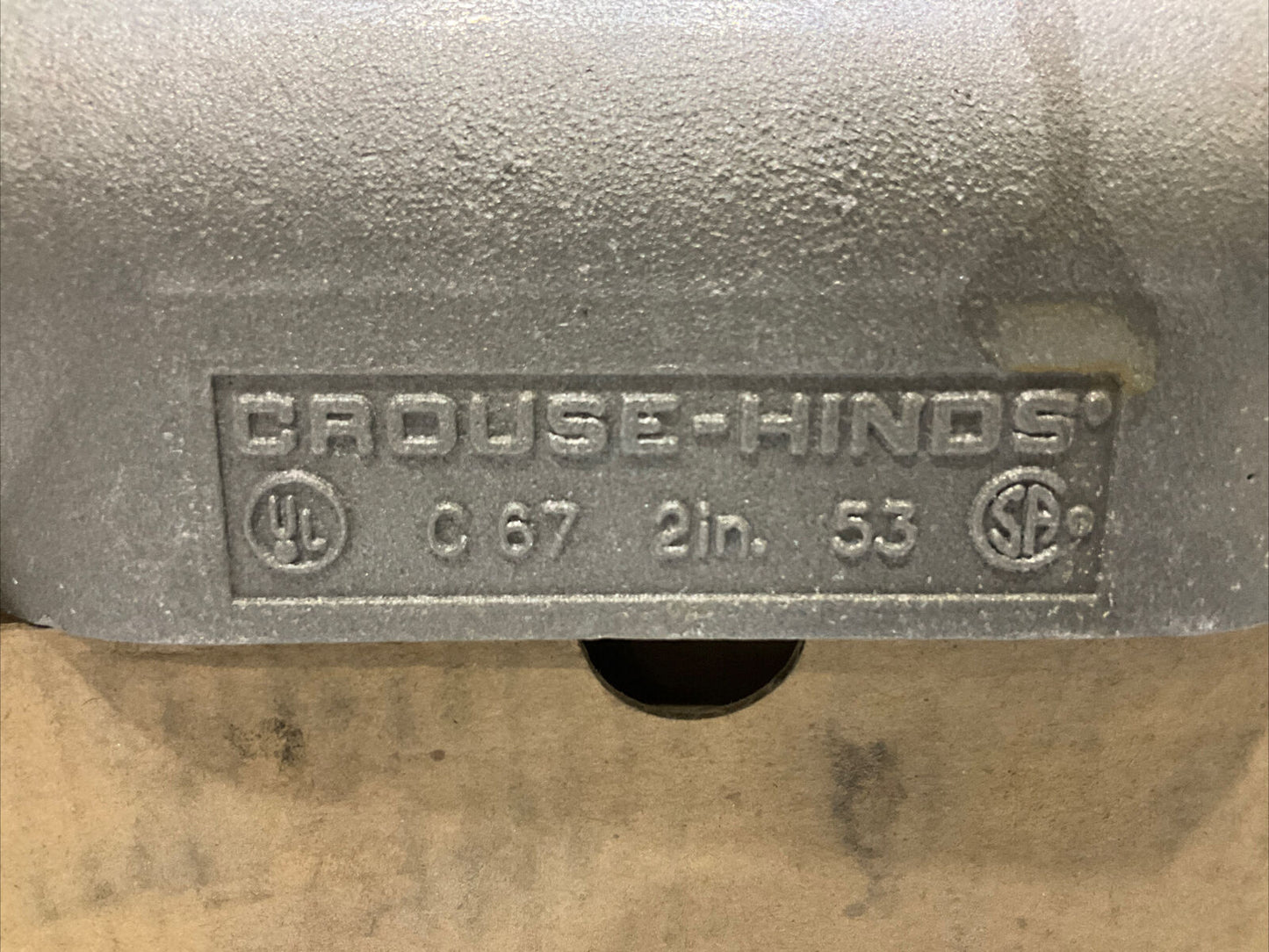 COOPER CROUSE HINDS C67 SA CONDUIT OUTLET BODY FORM 7 2IN 678 LOT OF 4