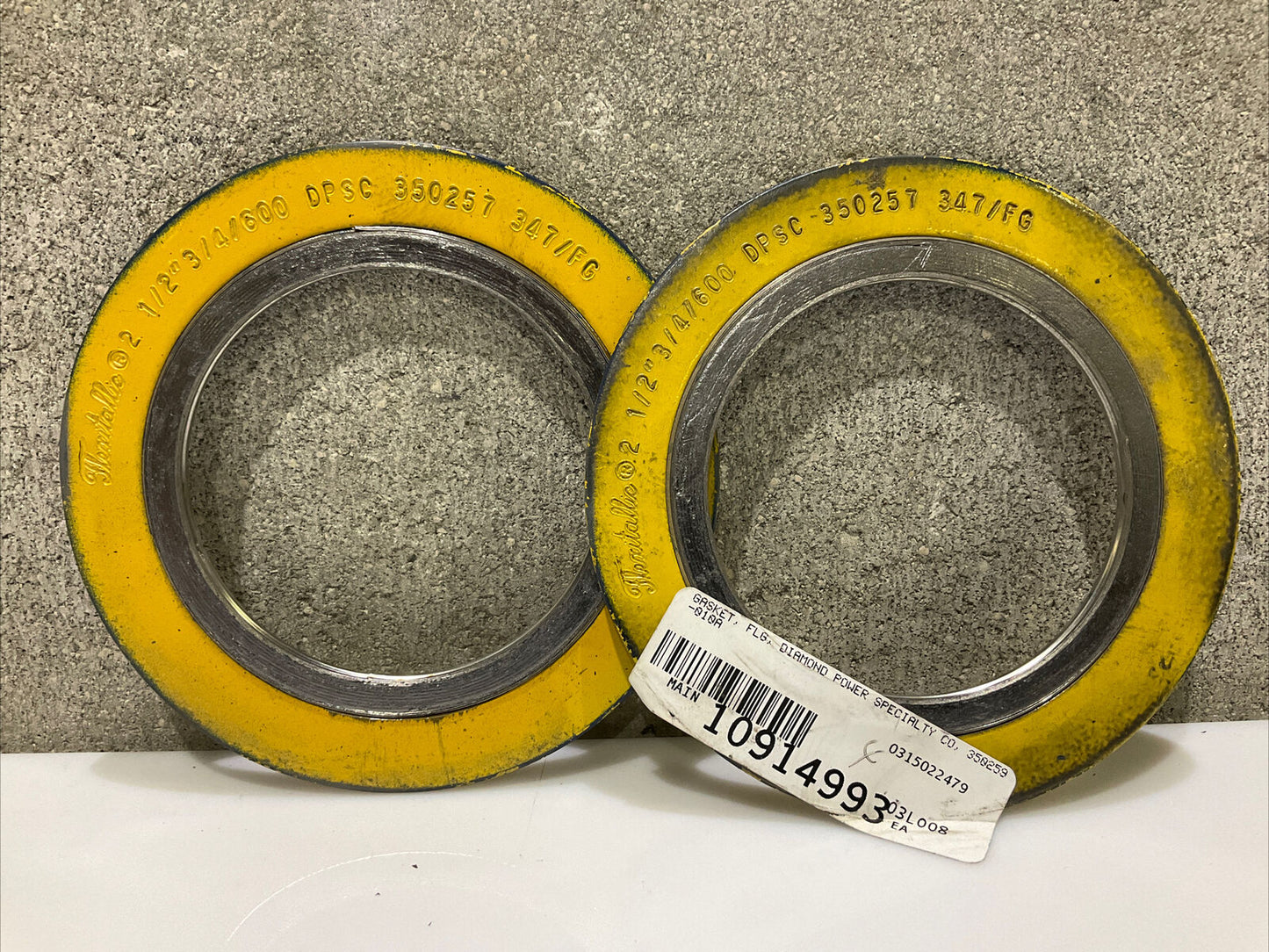 FLEXITALLIC 2 1/2” 3/47600 DPSC 350257 347/FG GASKET 678 LOT OF 2