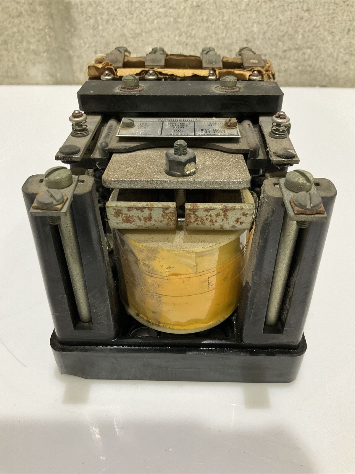 WESTINGHOUSE MG-6 1163801 MULTI CONTACT AUXILIARY RELAY 125 V 678