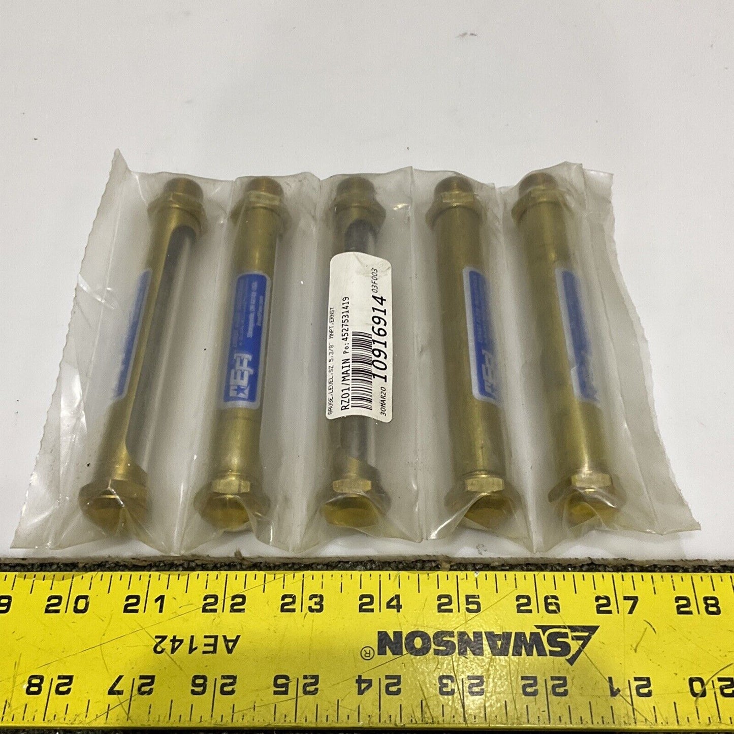 ERNST SZ5 GAUGE LEVEL 3/8 IN 678 LOT OF 5