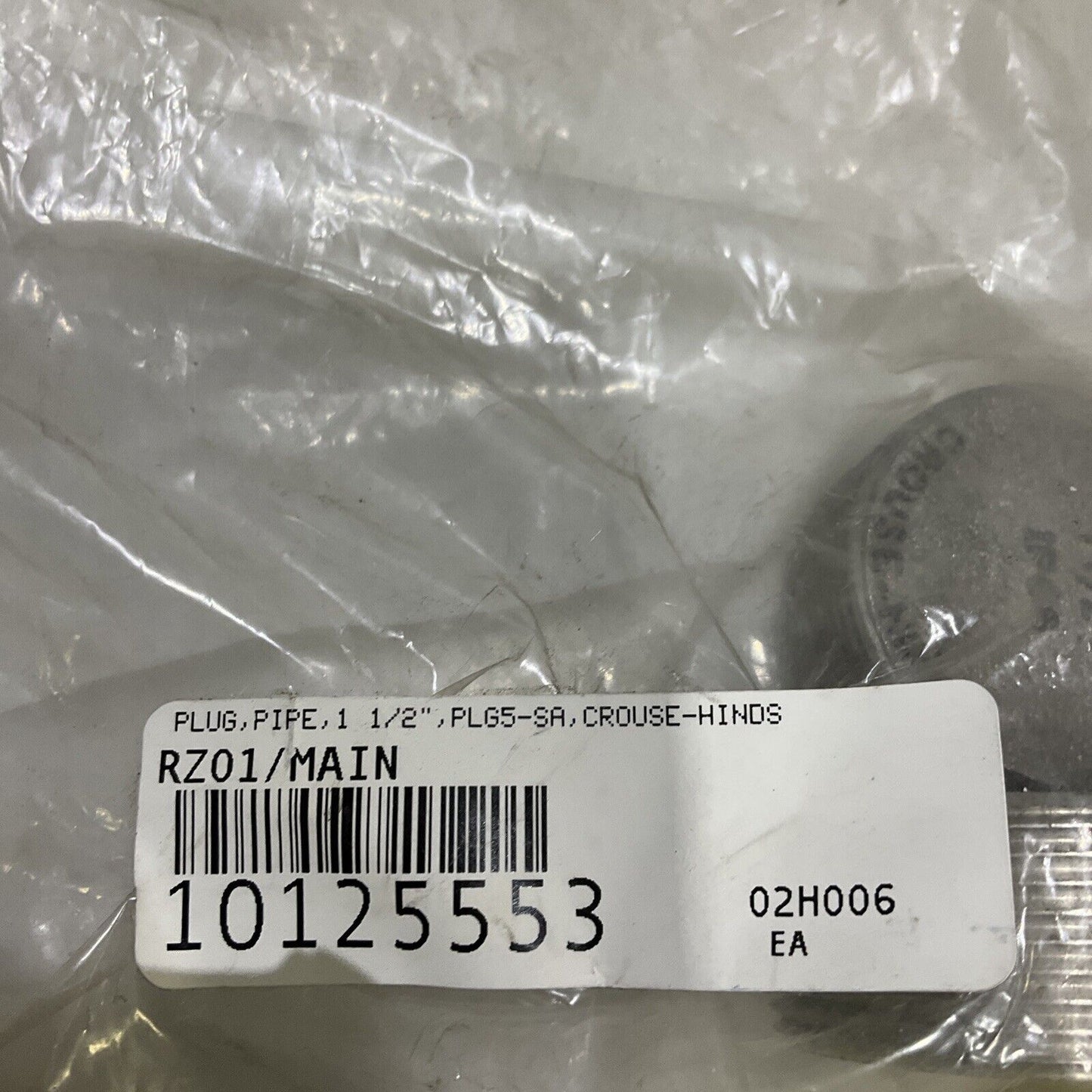 CROUSE HINDS PLG5-SA 1 1/2IN PIPE PLUG 678 LOT OF 3