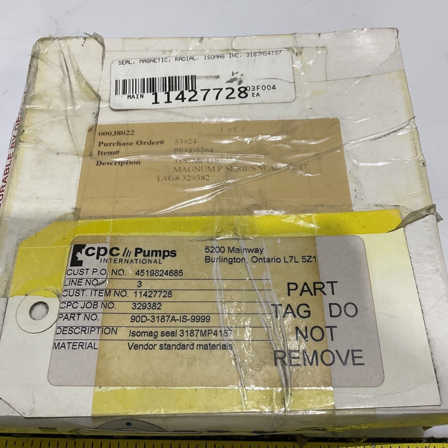 ISOMAG MPS7-3187 XL 3187MP4187 V7 MAGNUM P SERIES SEAL EC19 678