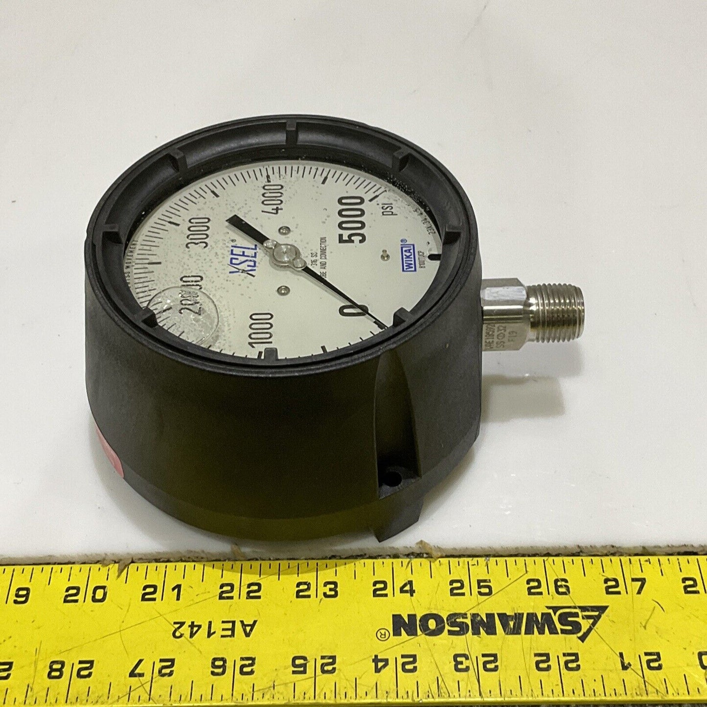 WIKA 9834112 233.34 PRESSURE GAUGE 4.5IN DIAL 1/2IN NPT 0-5000PSI 678