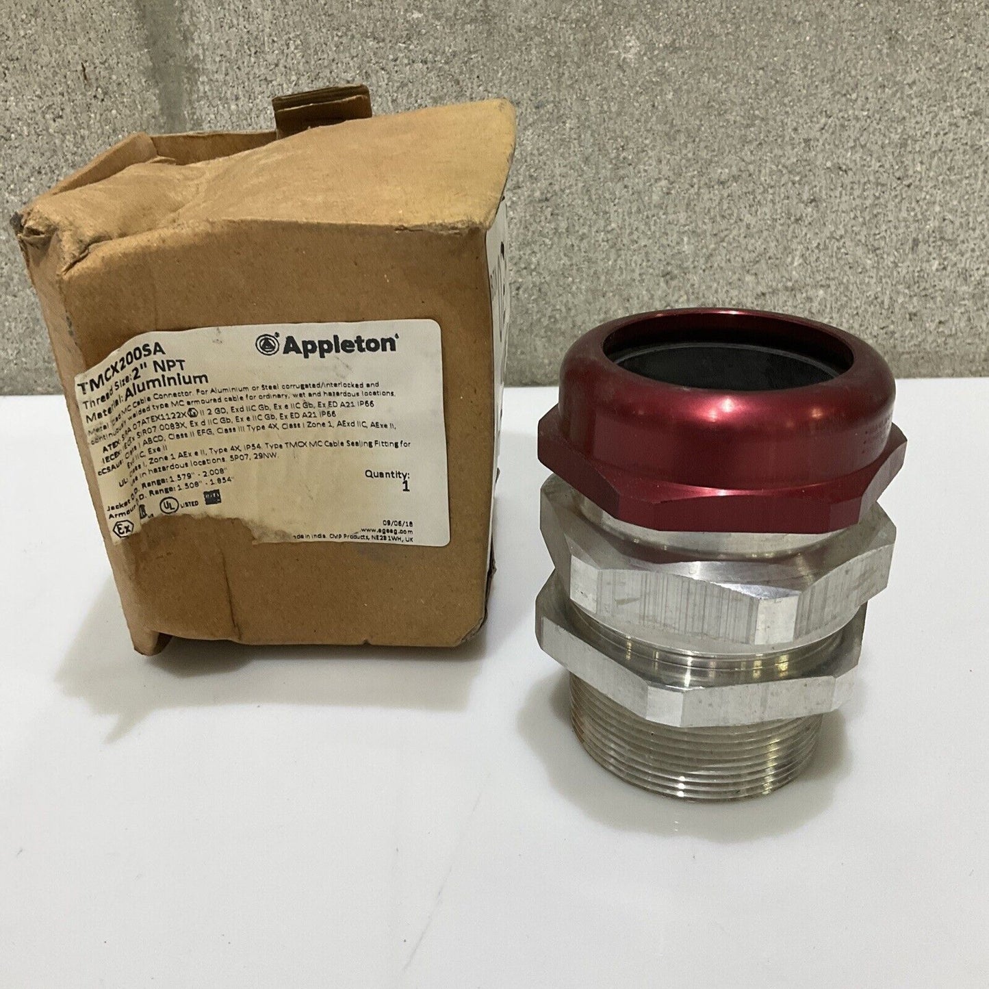 APPLETON TMCX200SA CABLE CONNECTOR 2 IN NPT 678