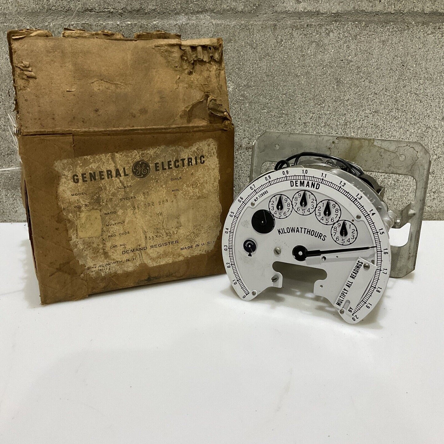 GENERAL ELECTRIC GE 30 730X3G87 DEMAND REGISTER METER 678