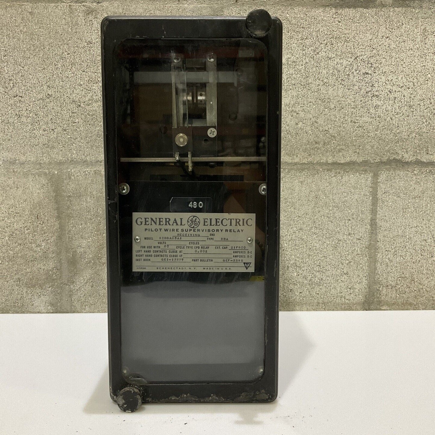 GENERAL ELECTRIC GE 12BBA13A1 BBA PILOT WIRE SUPERVISOR RELAY 678