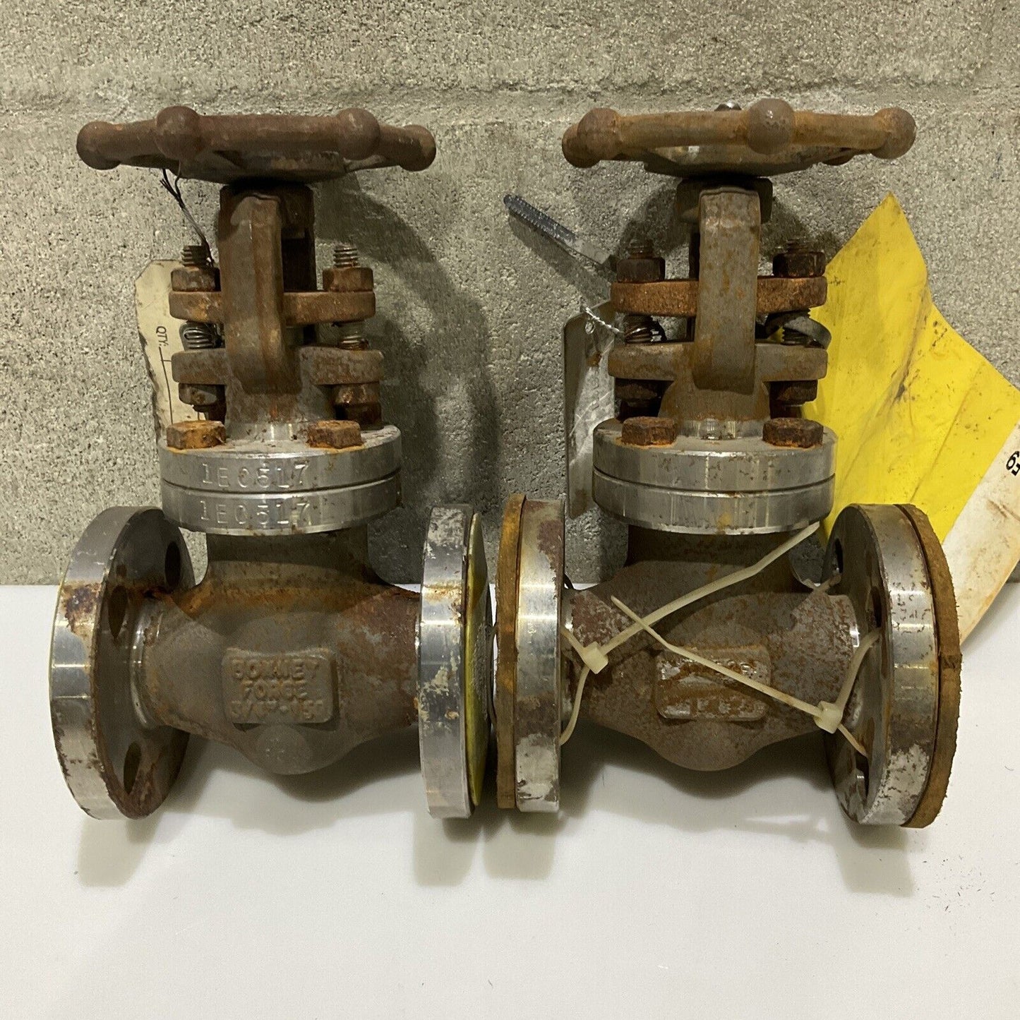 BONNEY FORGE L1 1A GATE VALVE F9 BODY 3/4 IN 150 PSI 678 LOT OF 2