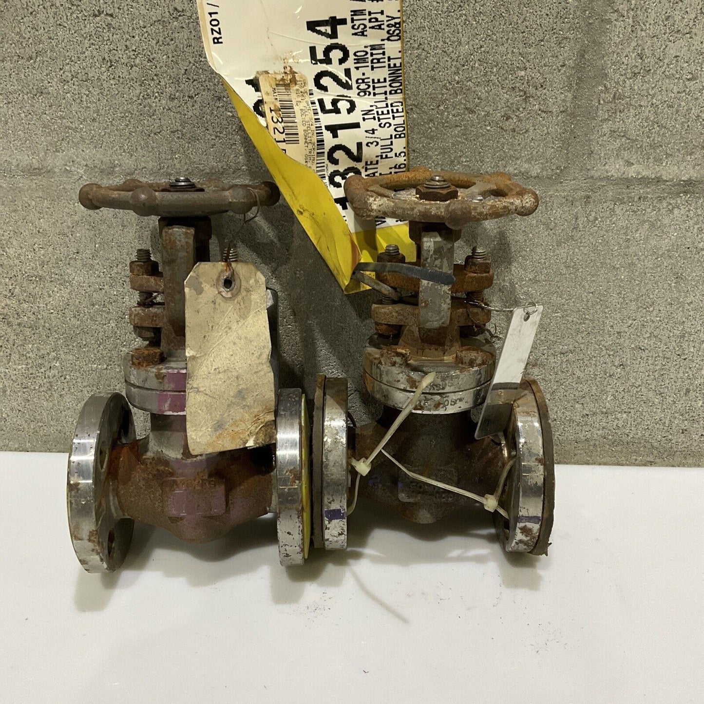 BONNEY FORGE L1 1A GATE VALVE F9 BODY 3/4 IN 150 PSI 678 LOT OF 2