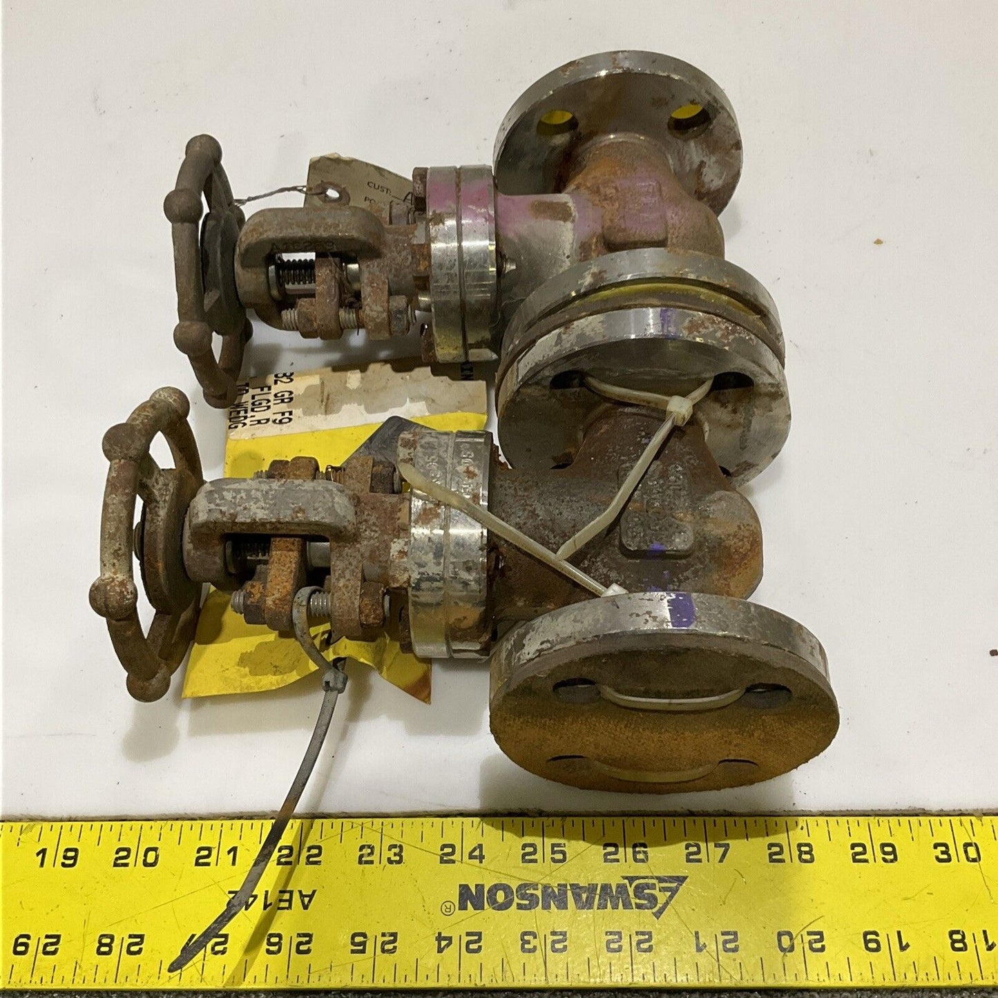 BONNEY FORGE L1 1A GATE VALVE F9 BODY 3/4 IN 150 PSI 678 LOT OF 2
