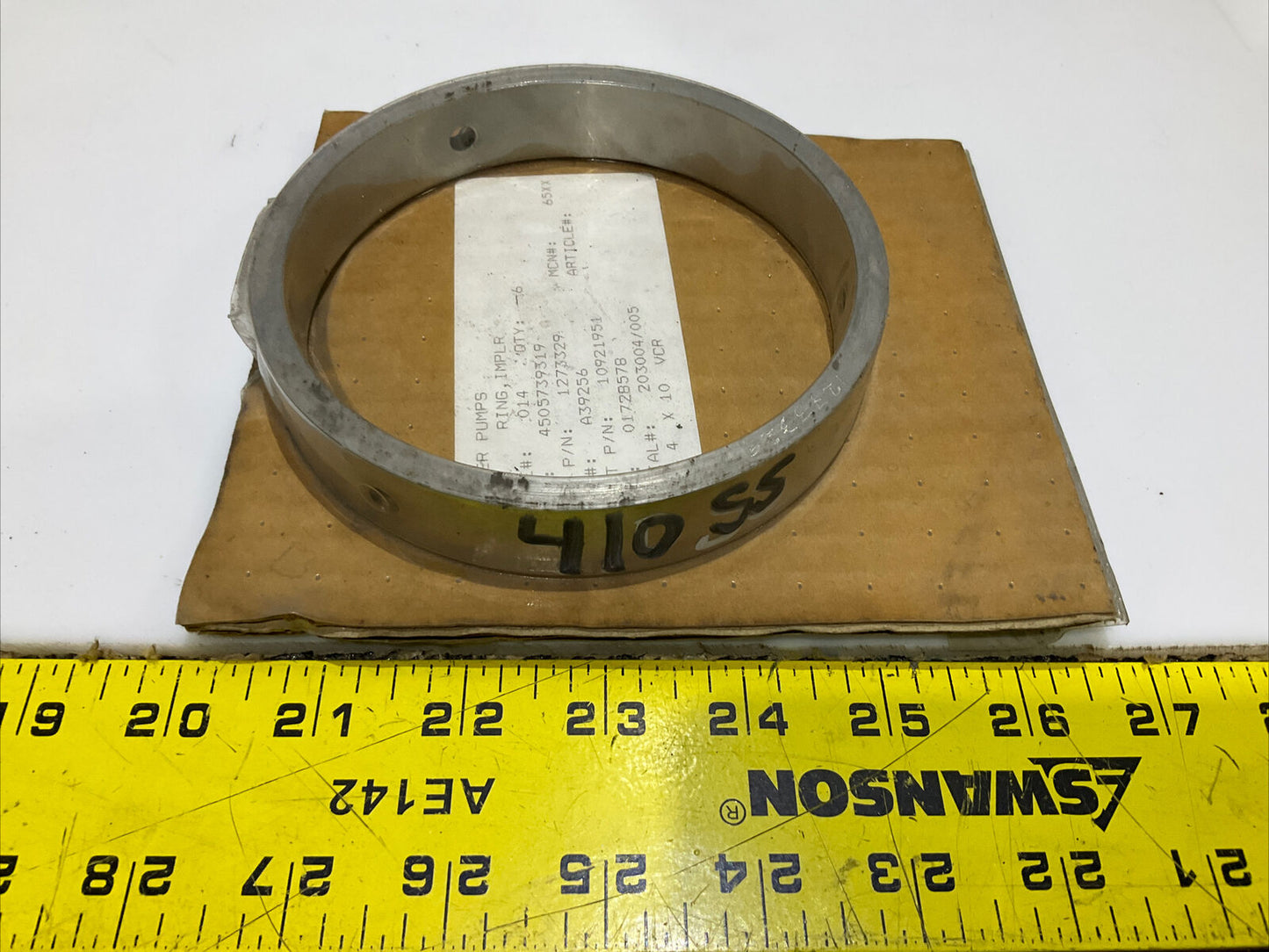 SULZER PUMPS 4505739319 174B IMPELLER RING 678