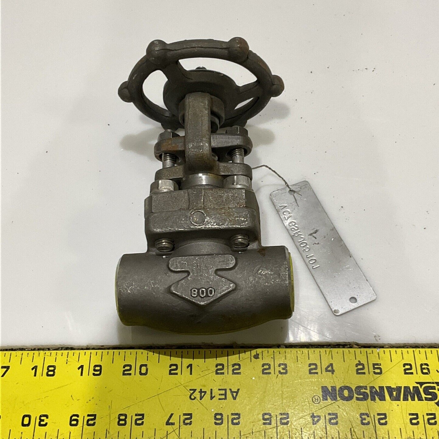 OMB AP1602 ASME B16.34 AP1624 GATE VALVE 3/4 IN 800 LB 678