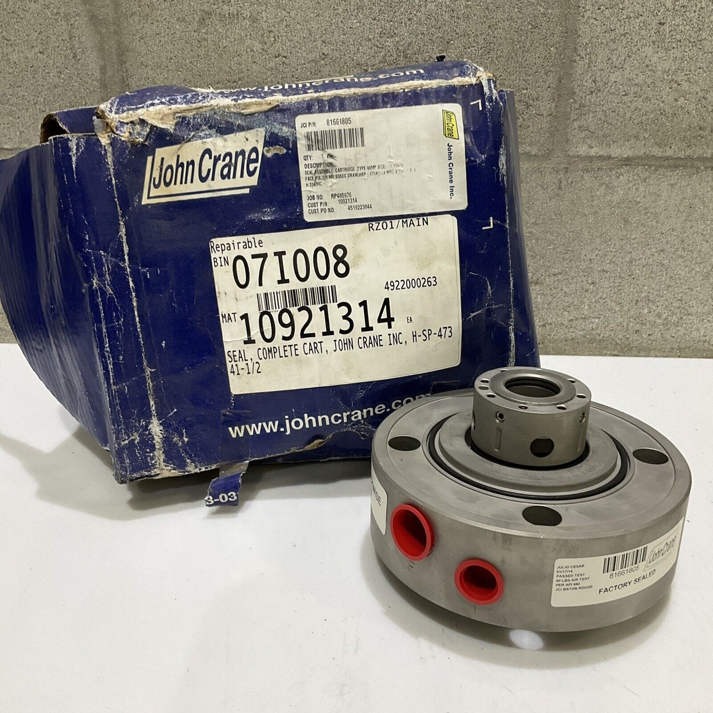 JOHN CRANE H-SP-47341-1/2 COMPLETE CART SEAL 678