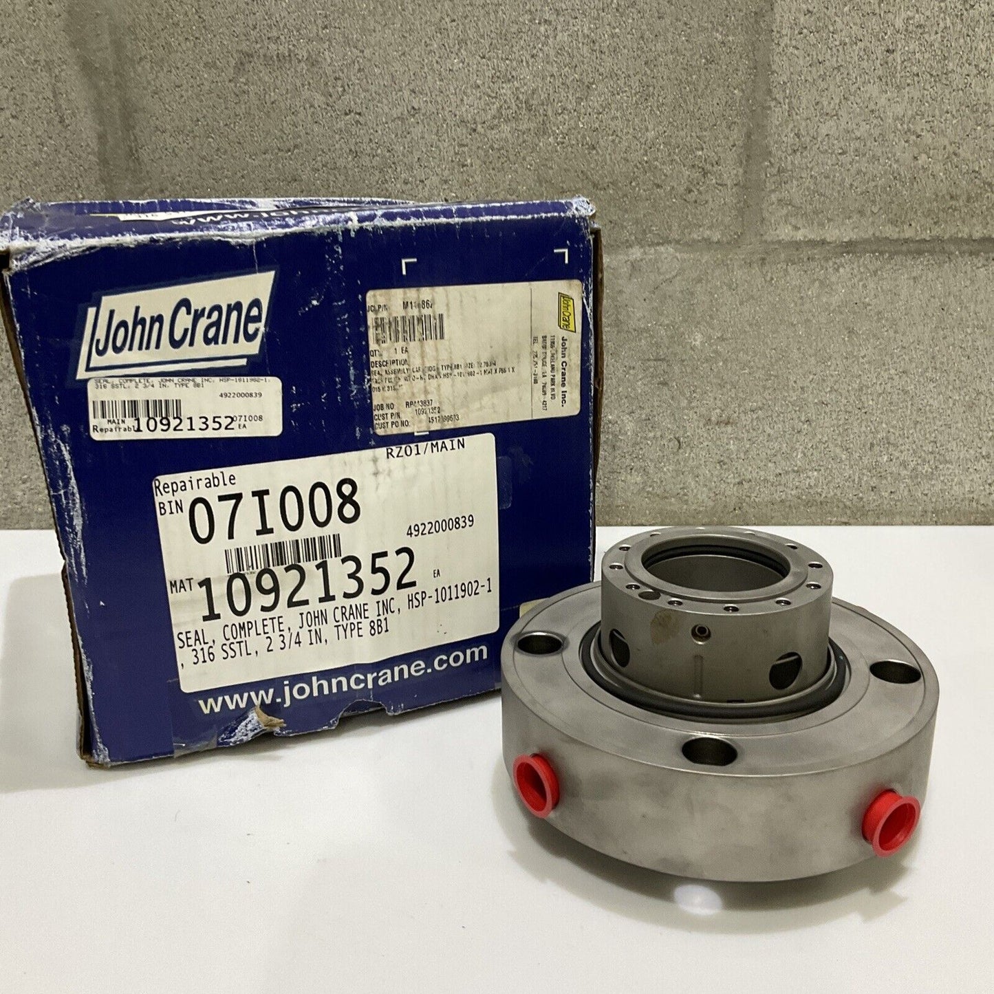 JOHN CRANE INC HSP-1011902-1 TYPE 8B1 COMPLETE SEAL 2 3/4 IN 316 SSTL 678