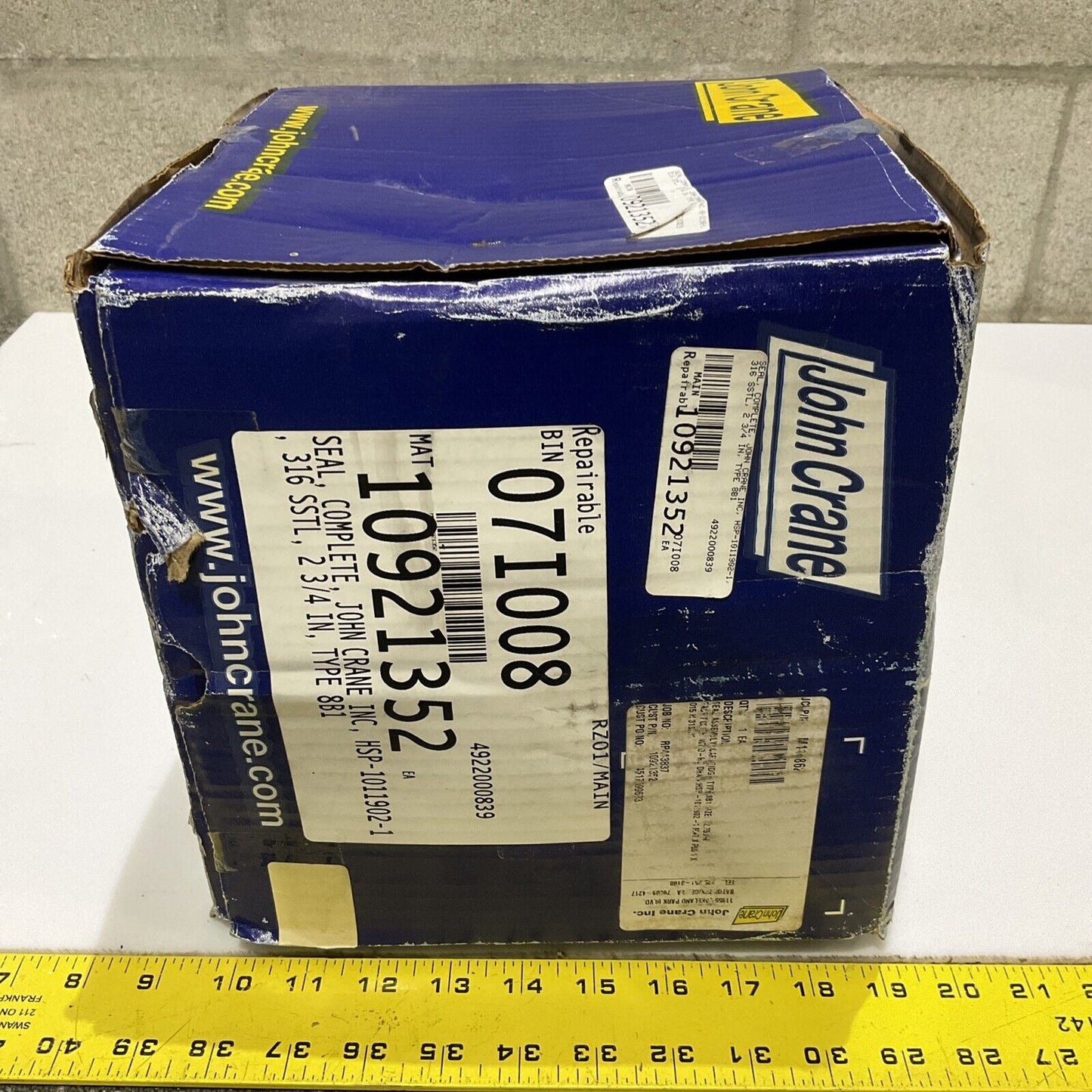 JOHN CRANE INC HSP-1011902-1 TYPE 8B1 COMPLETE SEAL 2 3/4 IN 316 SSTL 678
