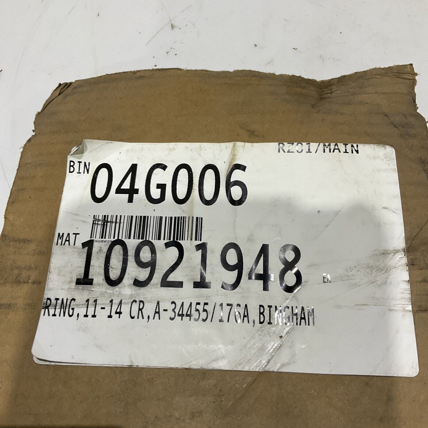 BINGHAM 2042355 A-34455 174A WEAR RING 11-15CR 678