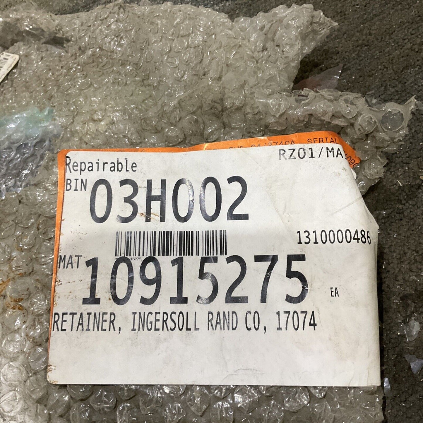 INGERSOLL-RAND 17074 382-000 RETAINER 678