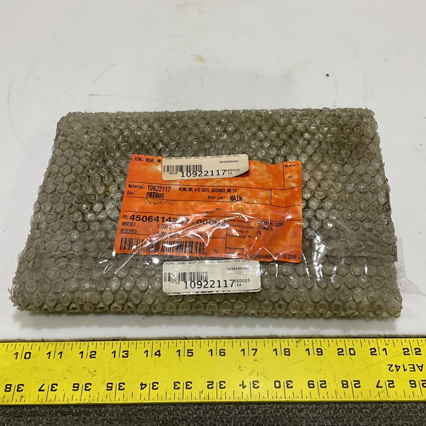 BWIP INTL 6033663 WEAR RING 678
