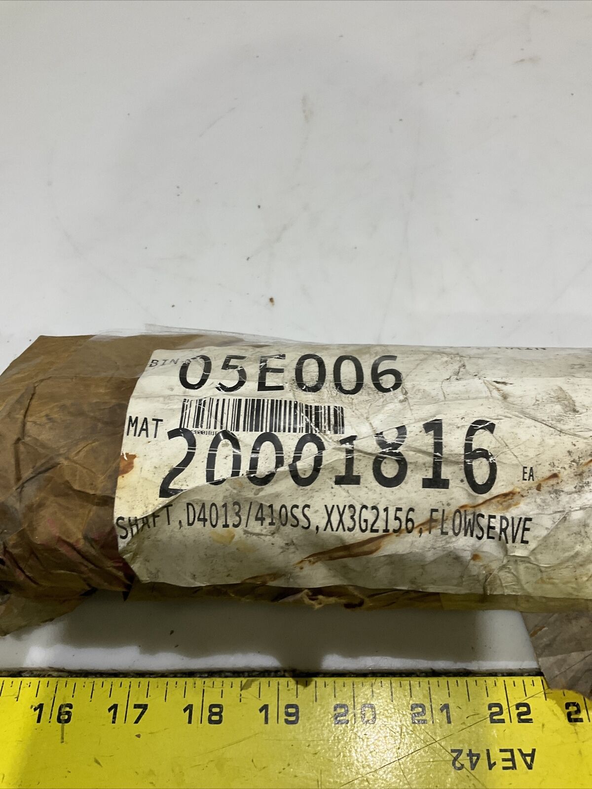 FLOWSERVE XX3G2156 D4013 410 SS SHAFT 678