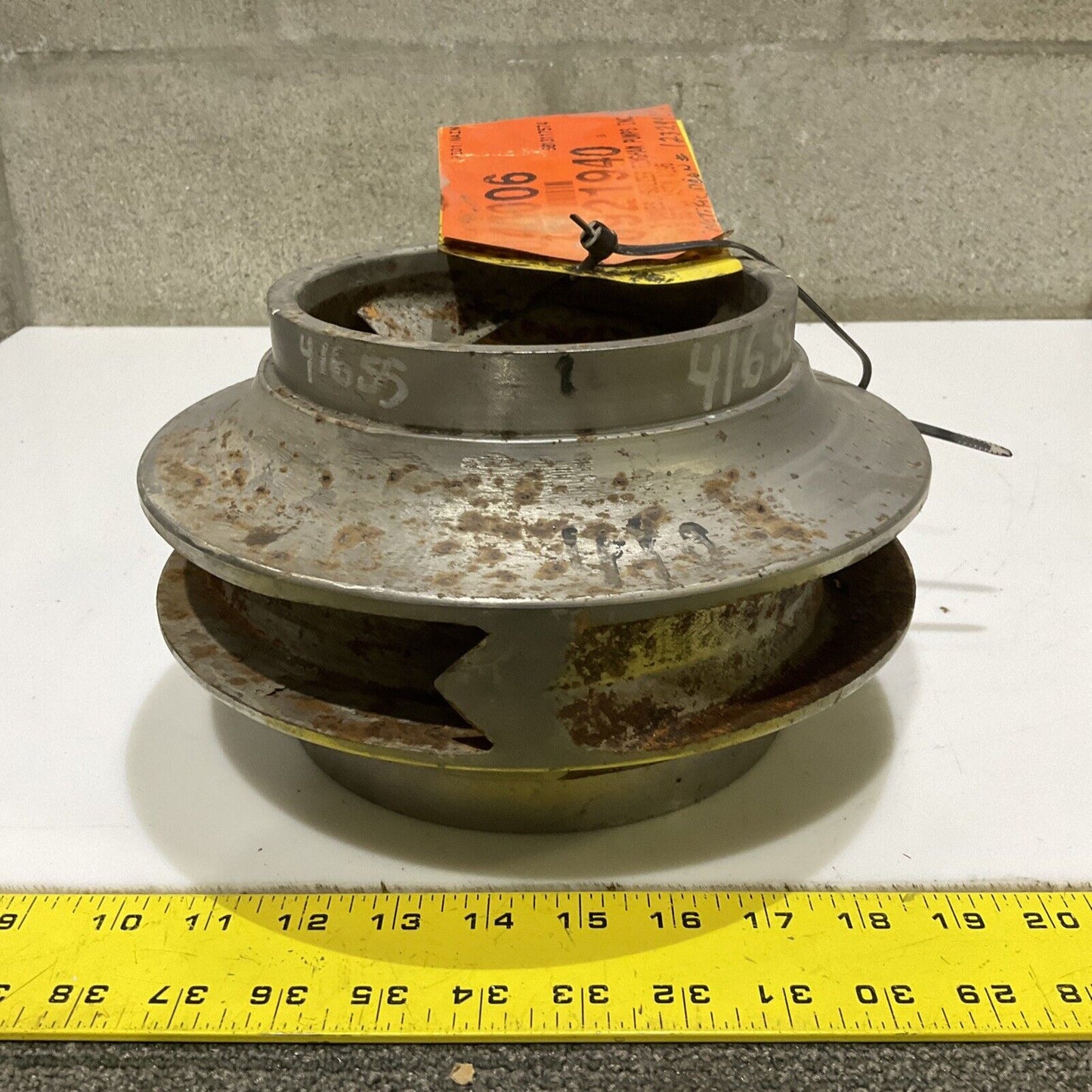 SULZER BINGHAM PUMP B-6557 ASTM A296 IMPELLER 3 VANE 678