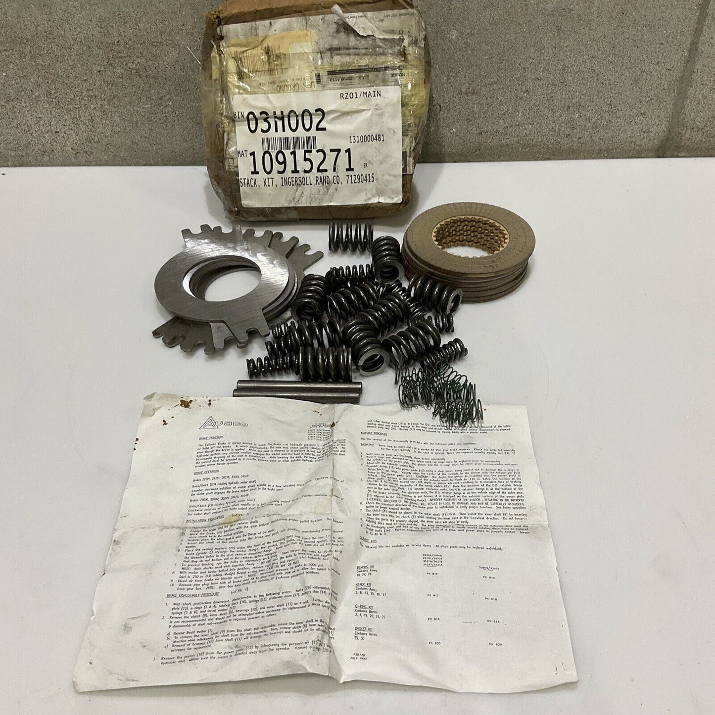 INGERSOLL RAND 71290415 STACK KIT 678