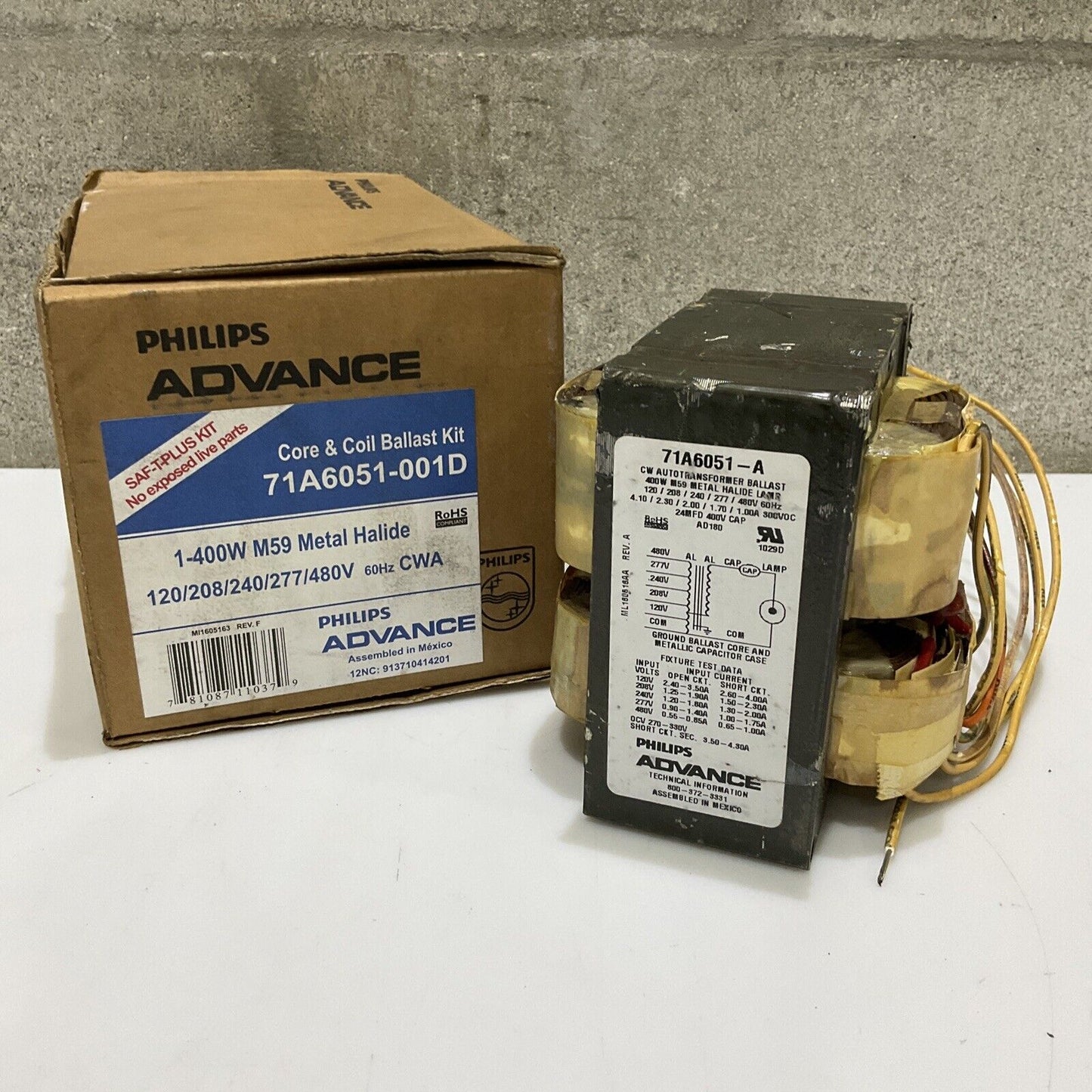 PHILIPS 71A6051-091D CORE & COIL BALLEST KIT 678