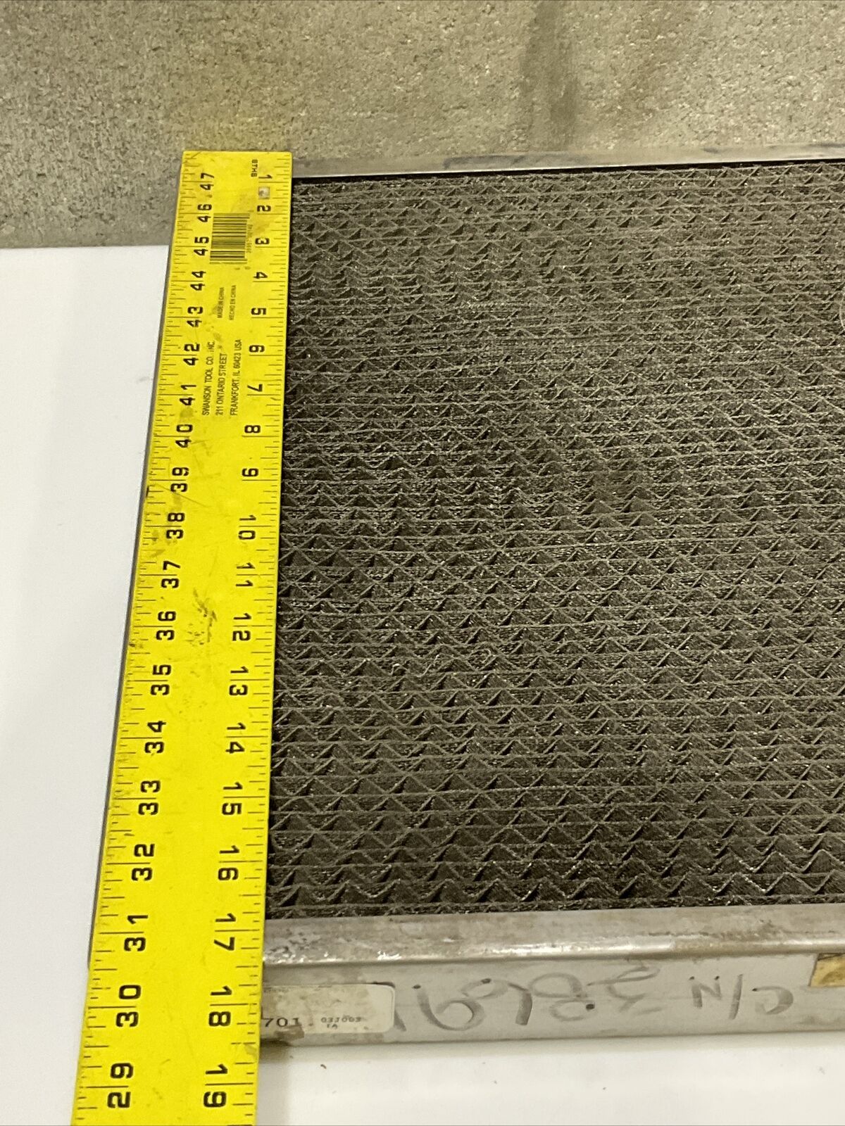 AIRSAN WSS2-50 STAINLESS STEEL FILTER 23.5 X 17.5 678