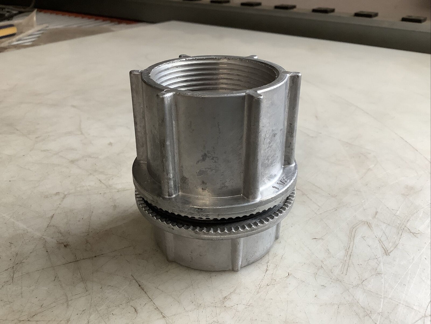 MYERS STTBA-5 ALUMINUM THROUGH BULKHEAD FITTING 1-1/2IN 678 - QTY 2