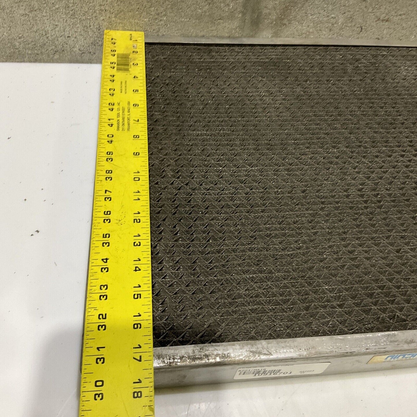 AIRSAN WSS2 55-700-792-005 STAINLESS STEEL FILTER 23.5 X 17.5 678