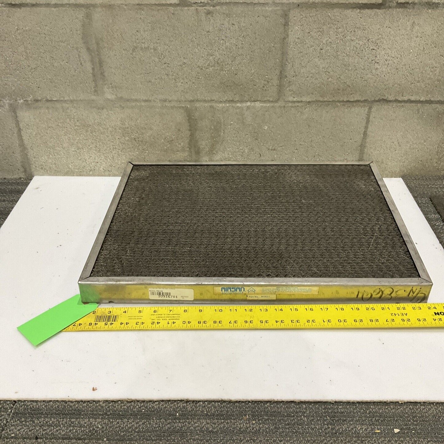AIRSAN WSS2 55-700-792-005 STAINLESS STEEL FILTER 23.5 X 17.5 678