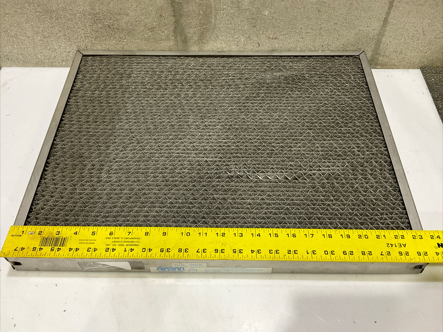 AIRSAN WSS2-50 STAINLESS STEEL FILTER 23.5 X 18.5 678