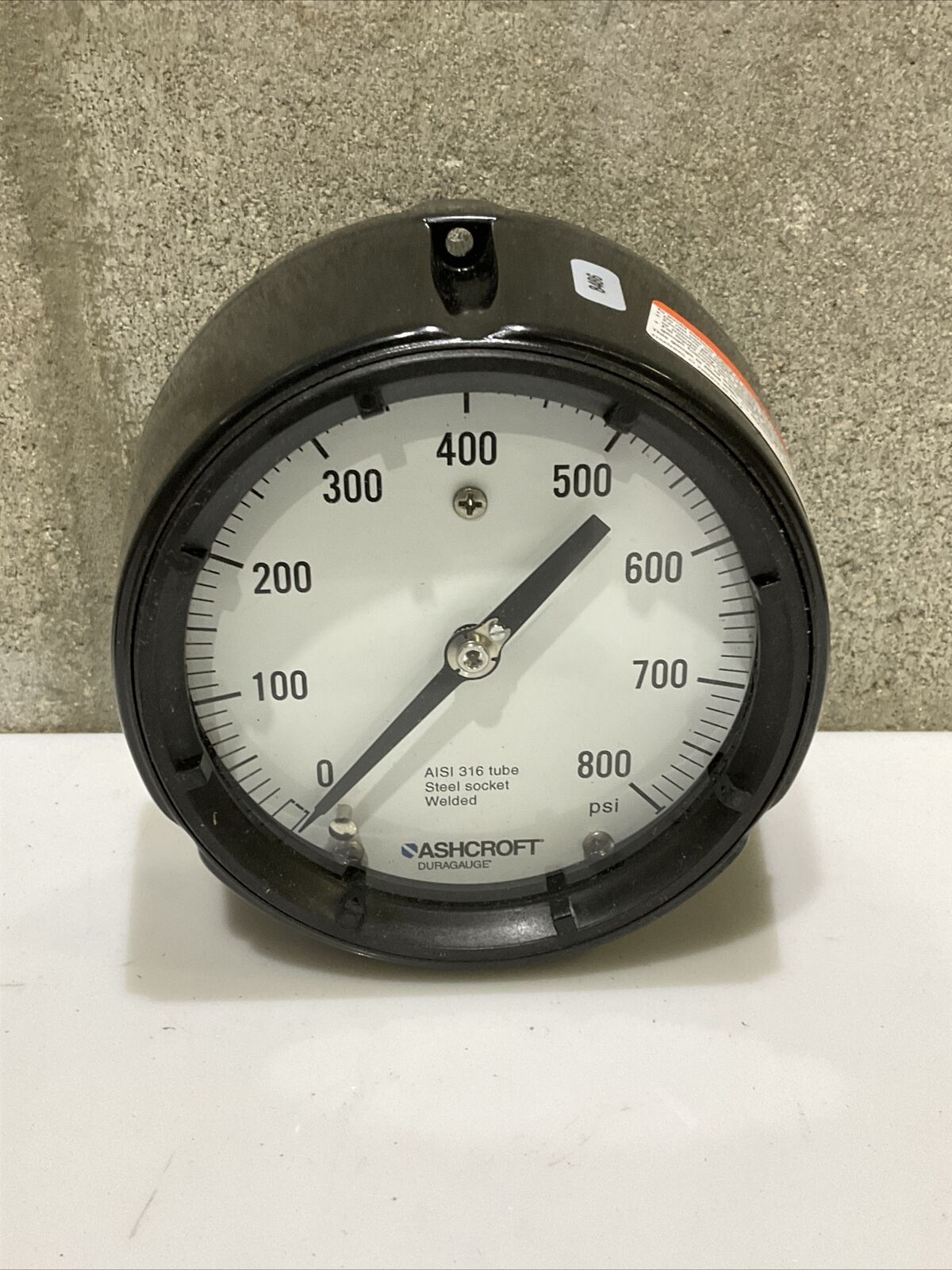 ASHCROFT DURAGAUGE 45-1279-RA-02B-800# 800PSI GAUGE 4-1/2 IN 678