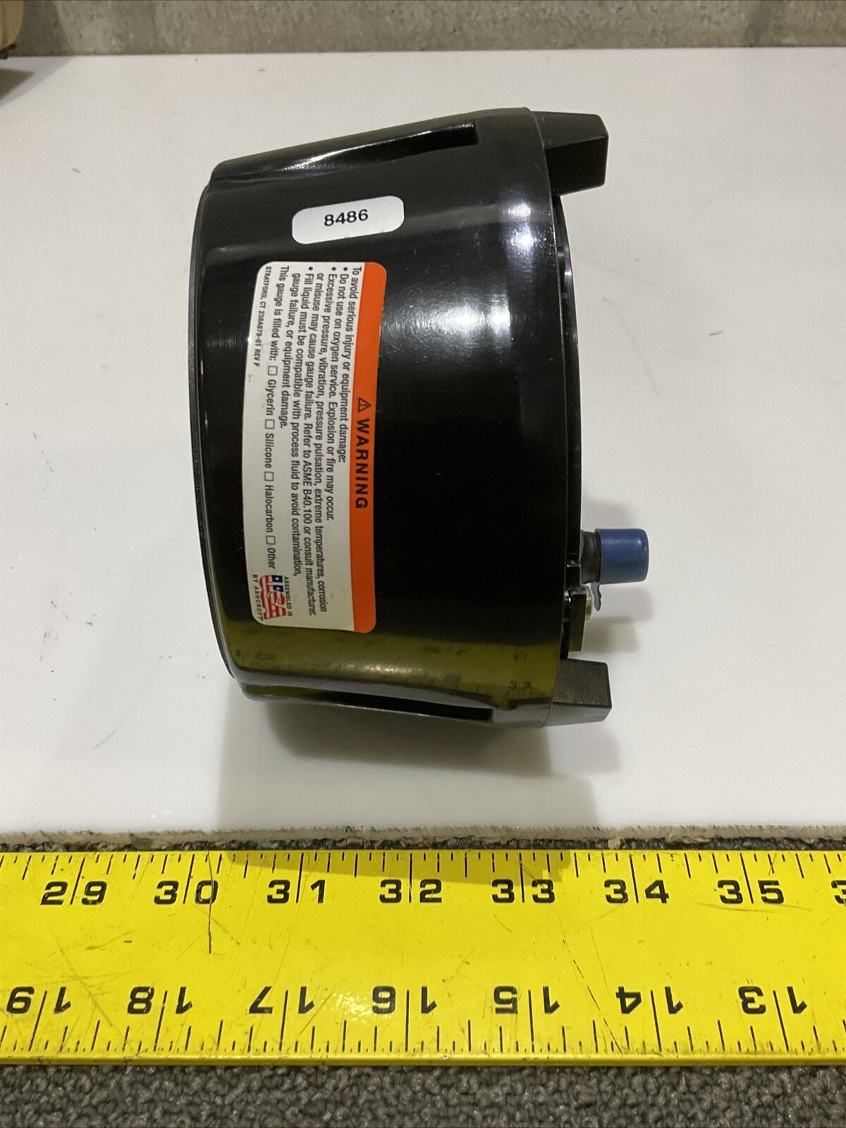 ASHCROFT DURAGAUGE 45-1279-RA-02B-800# 800PSI GAUGE 4-1/2 IN 678