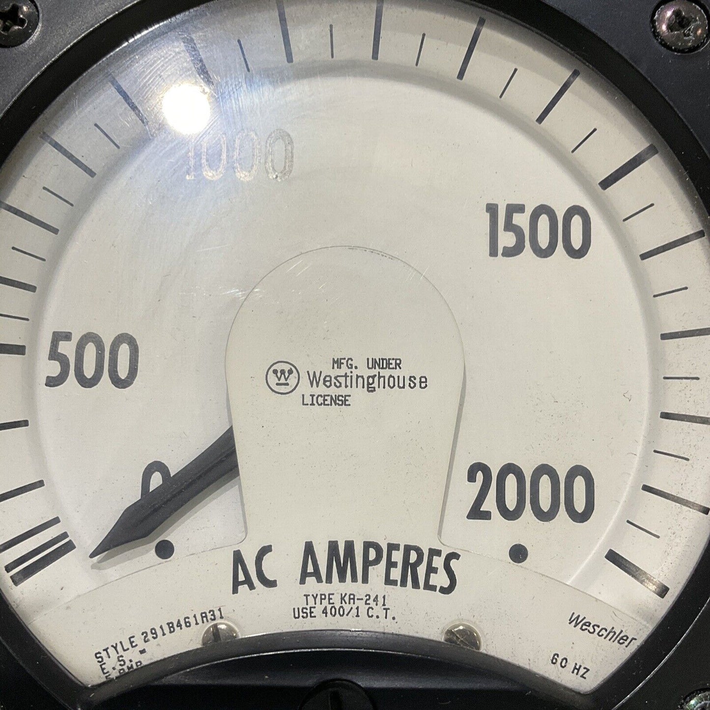 WESTINGHOUSE KA-241 291B461A31 AC METER 0-2000 678