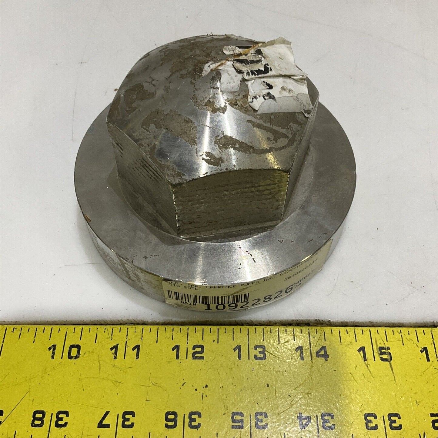 LAWRENCE PUMPS C27241A-05R-039 IMPELLER NUT 316 SSTL 678