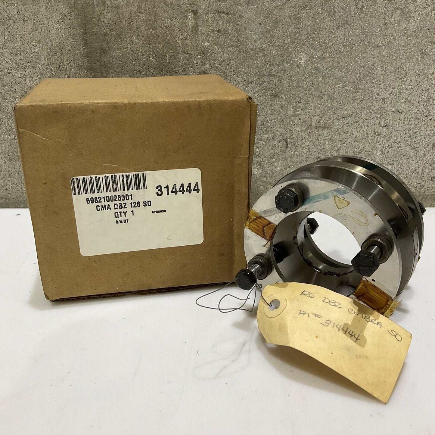 REXNORD THOMAS 314444 CMA DBZ 126 SD DISC COUPLING 678