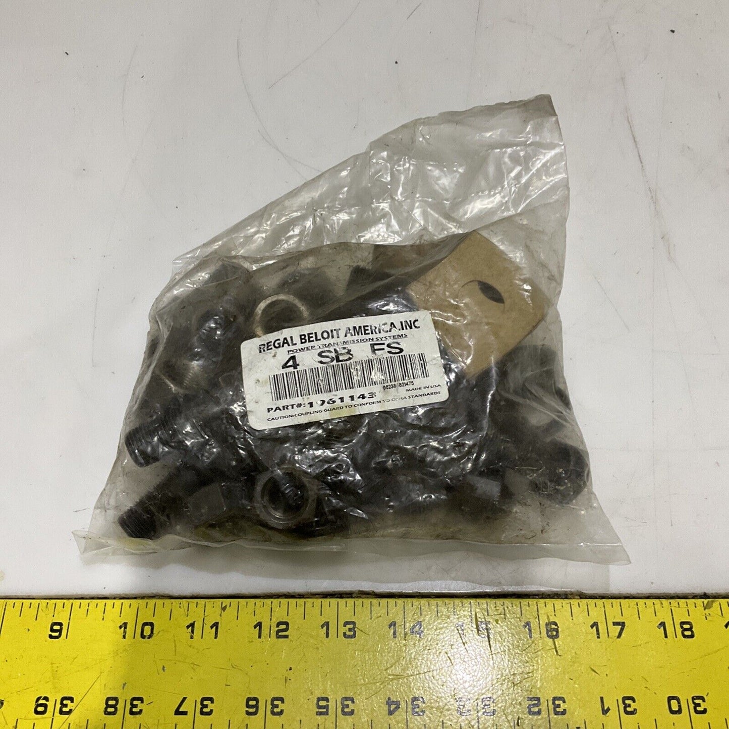 REGAL BELOIT AMERICA 1961143 4 SB FS COUPLING PARTS 678