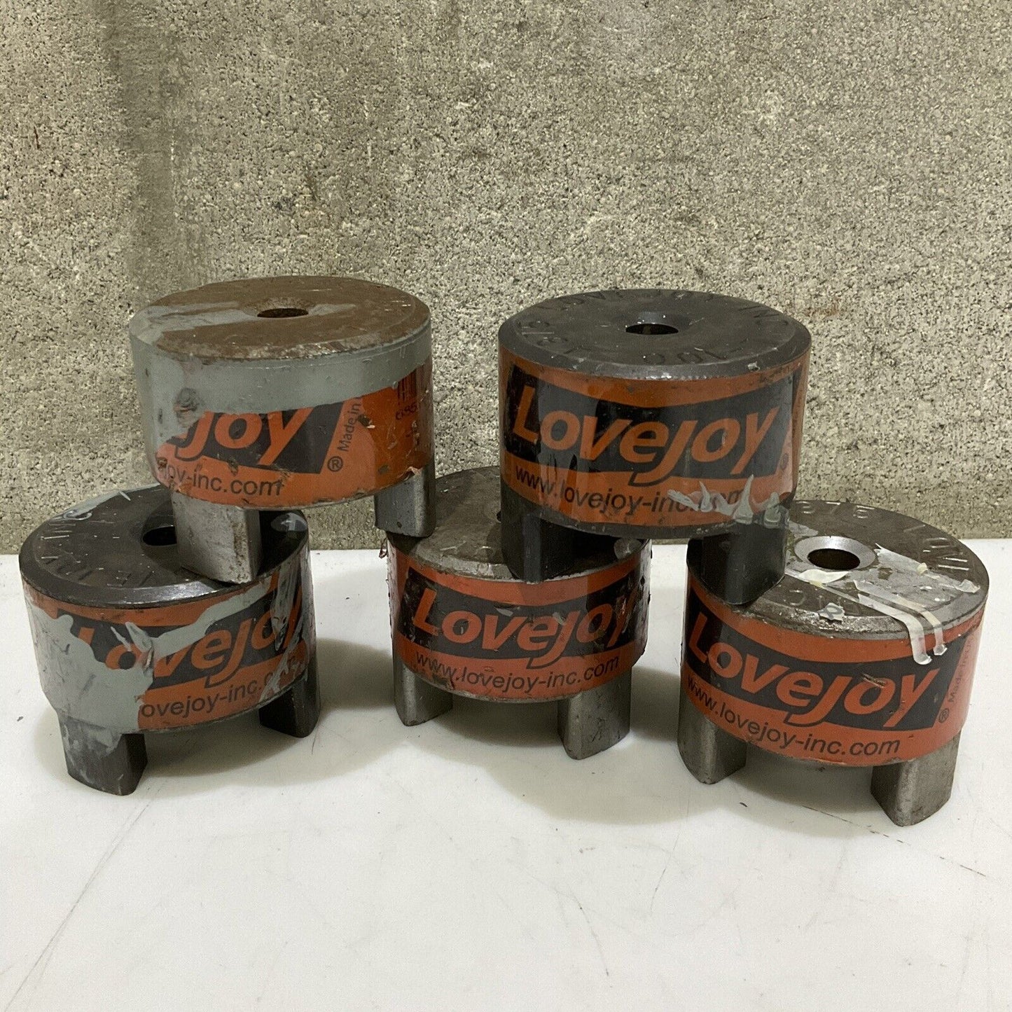 LOVEJOY L-100 4375 JAW COUPLING HUB 7/16IN BORE 678 LOT OF 5
