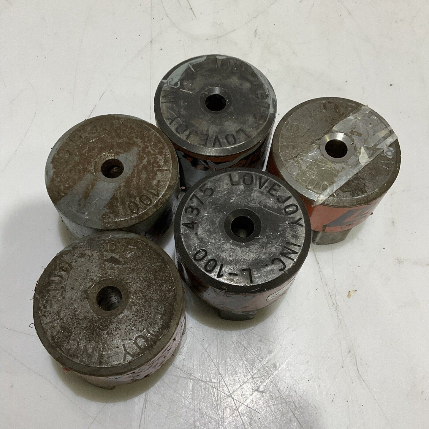 LOVEJOY L-100 4375 JAW COUPLING HUB 7/16IN BORE 678 LOT OF 5