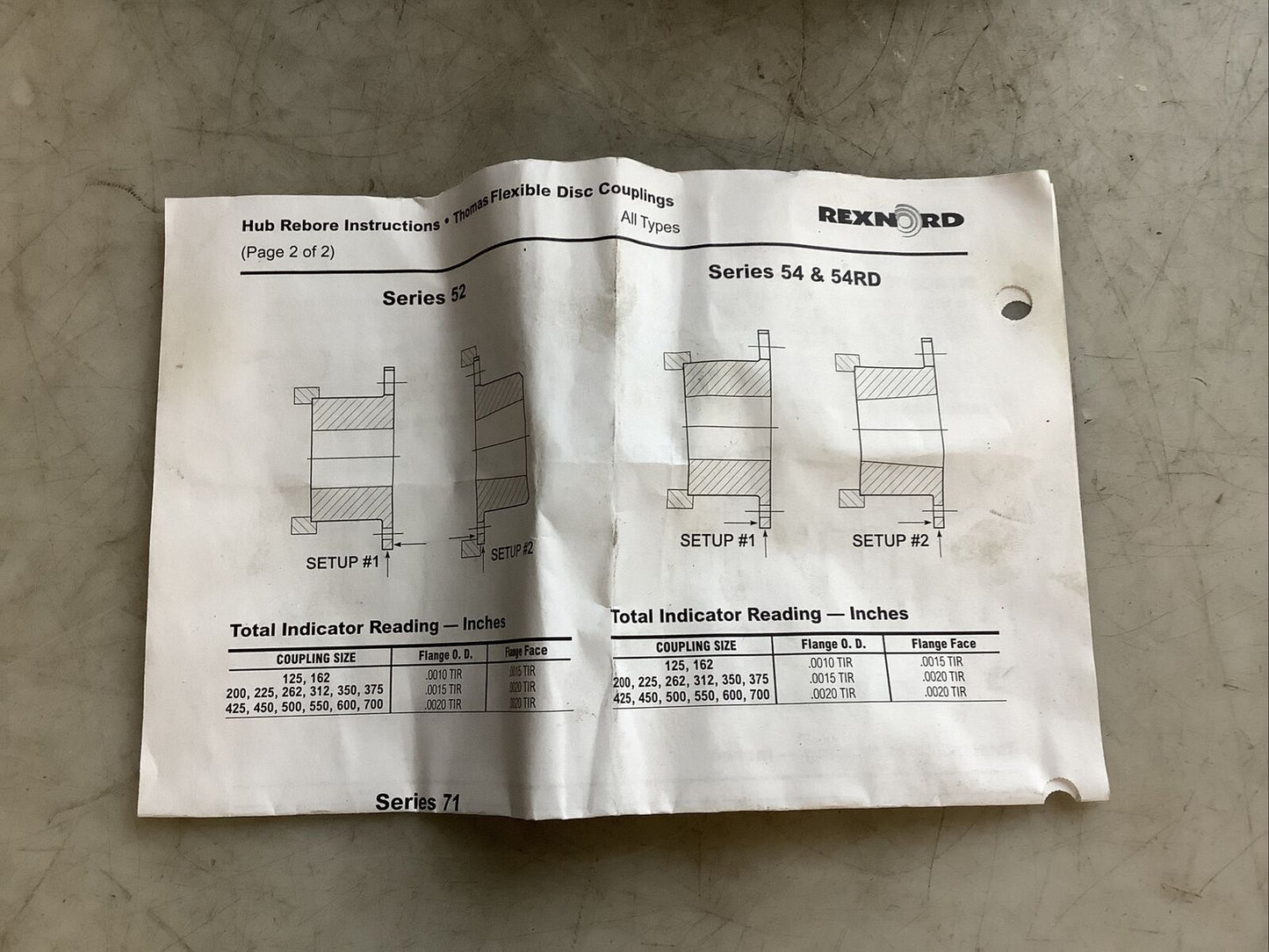 REXNORD 200.S54.HUB RB RMKD 15/16IN COUPLING HUB 678