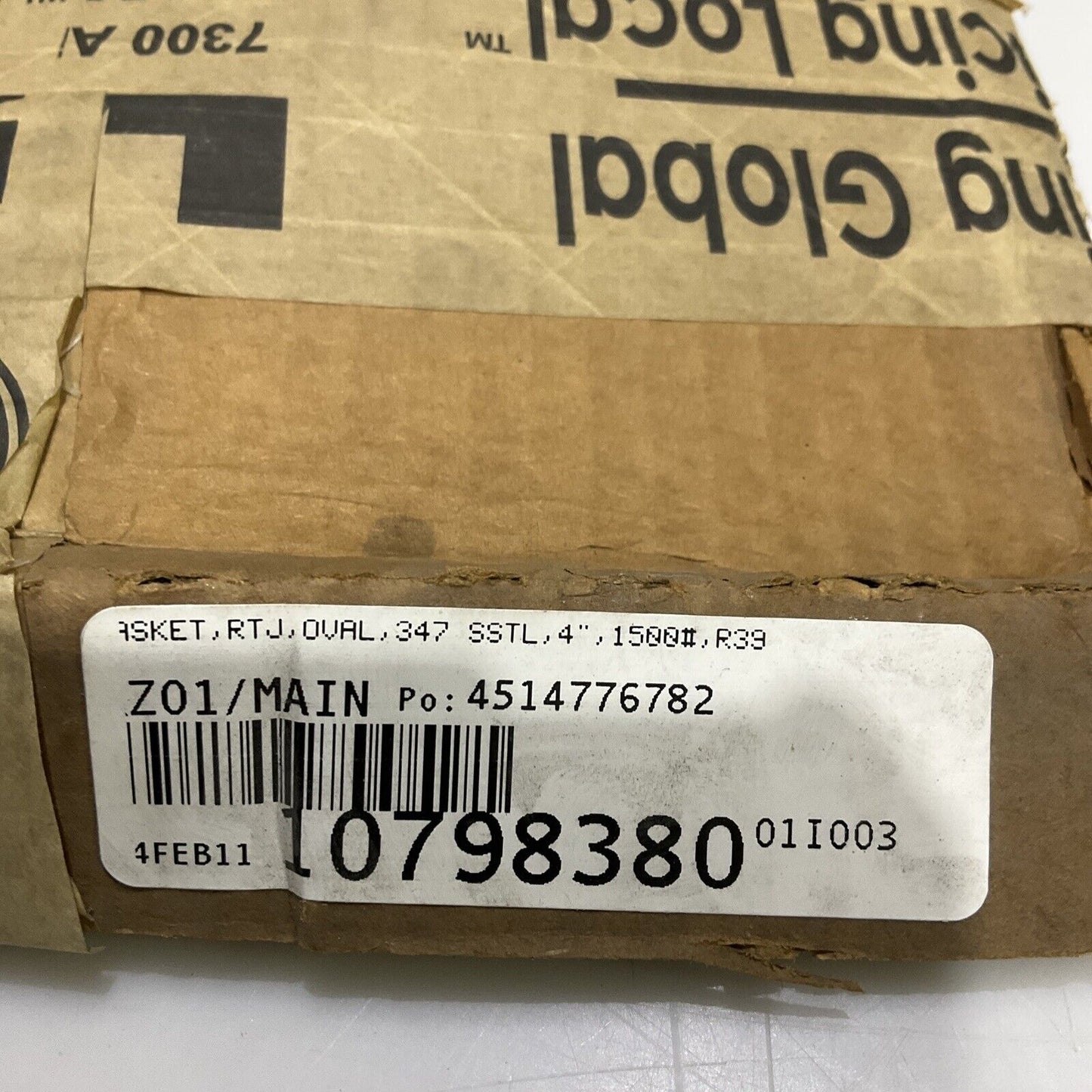 LAMONS R39 S347-4 01-11 OVAL RTJ GASKET 4 IN 1500 LB 678