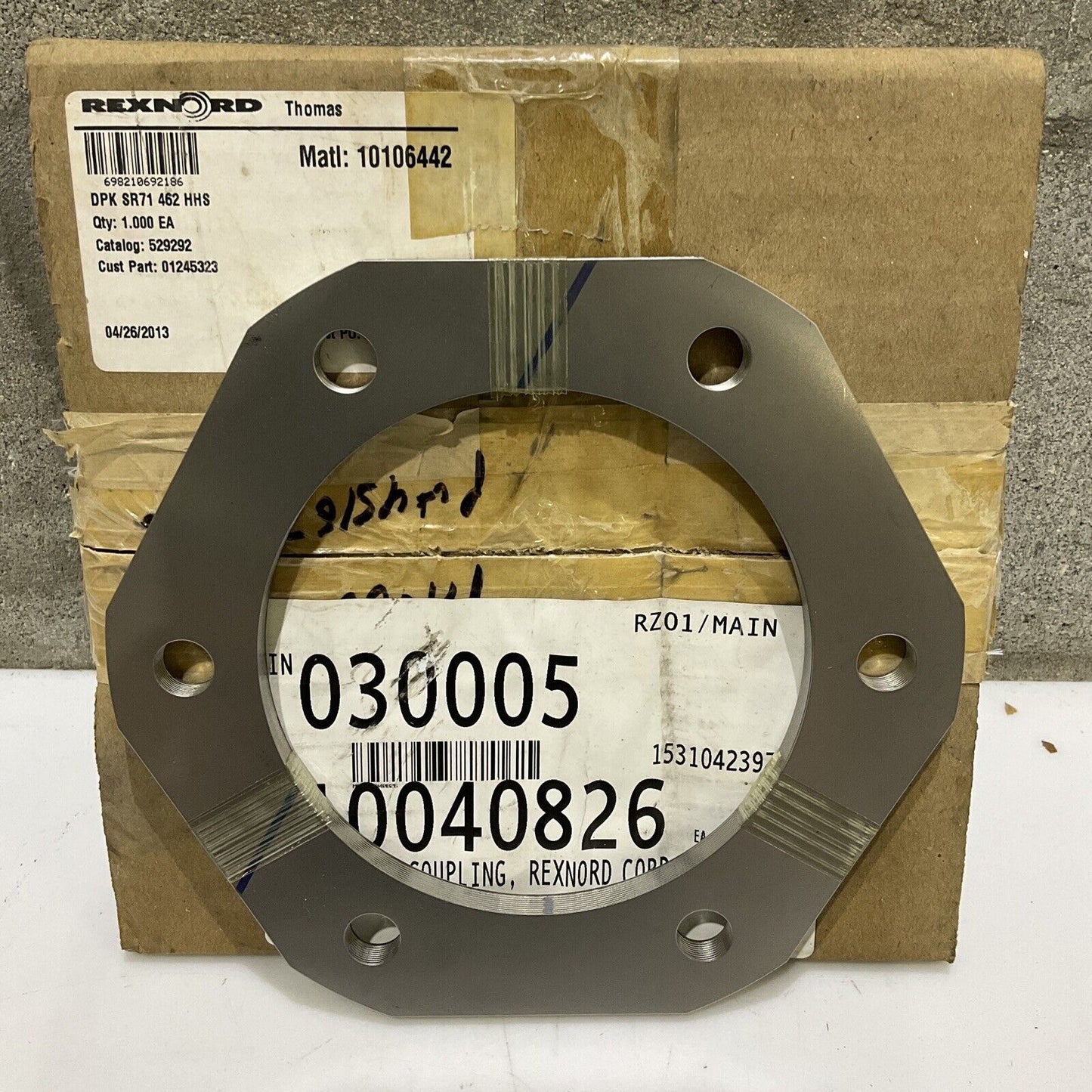 REXNORD THOMAS 01245323 DRK SR71 462 HHS DISC COUPLING PACK 678