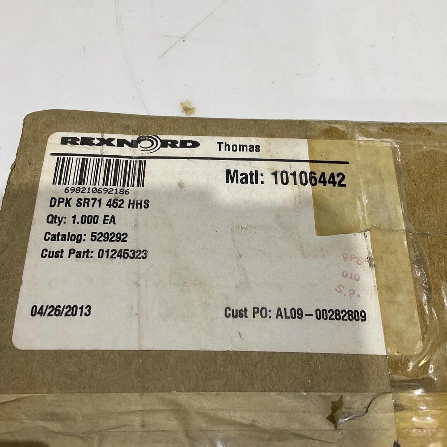 REXNORD THOMAS 01245323 DRK SR71 462 HHS DISC COUPLING PACK 678