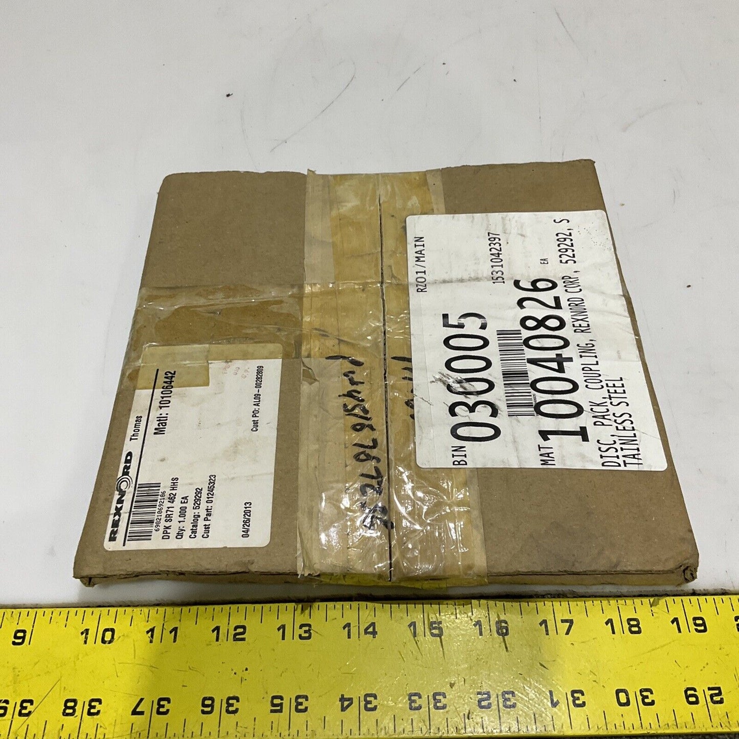 REXNORD THOMAS 01245323 DRK SR71 462 HHS DISC COUPLING PACK 678