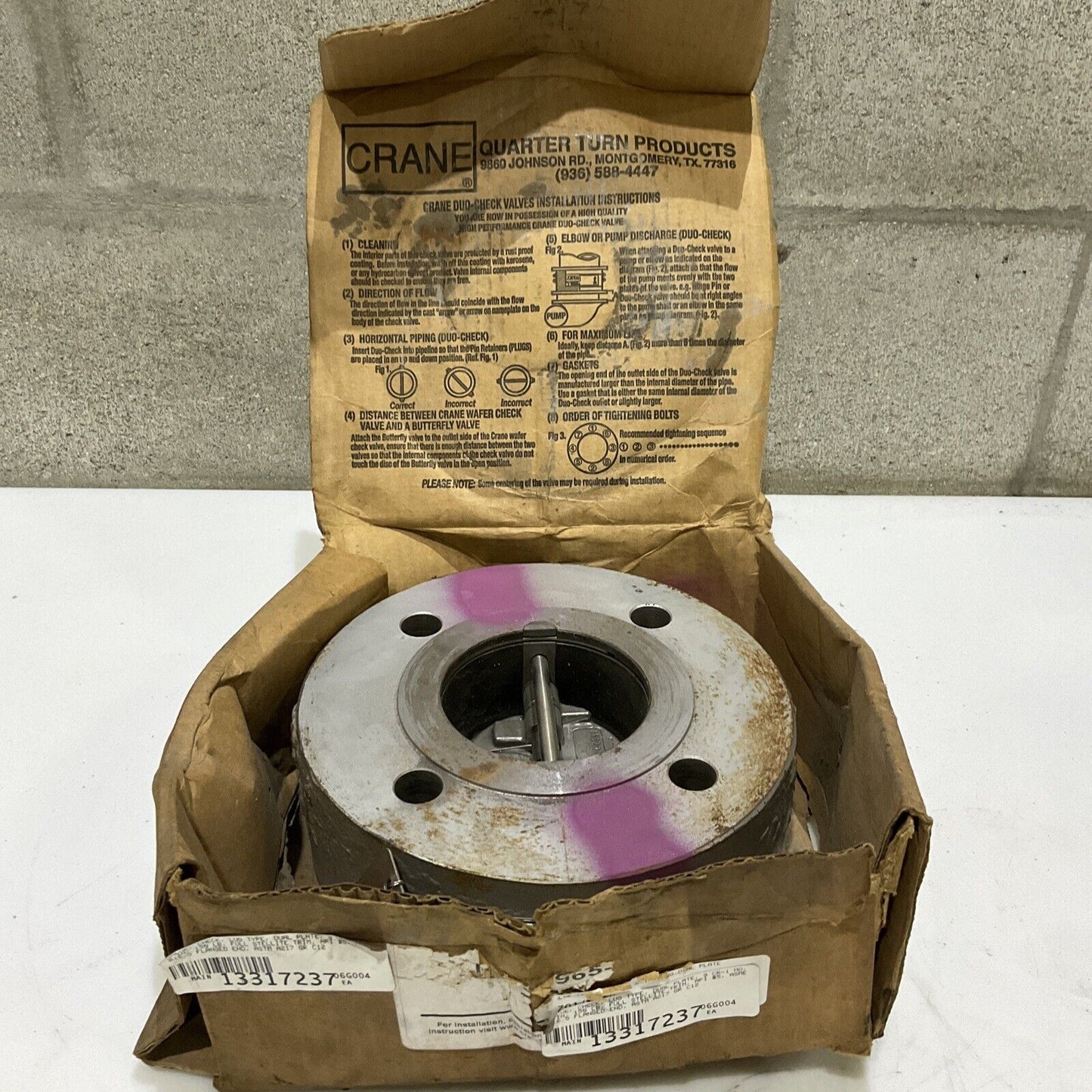 CRANE DUO CHECK II 3 H15LPF2-591 CHECK VALVE 678